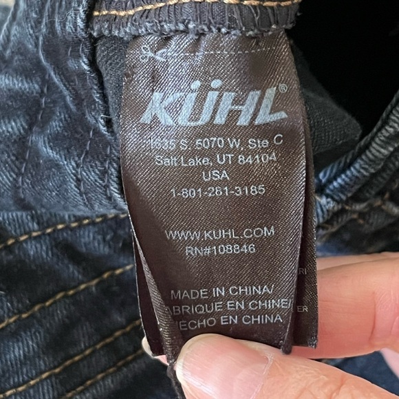 Kuhl Danzr Straight Leg Jean Women's Size 4 Short Dark Wash Stretch Denim Casual - Picture 8 of 12